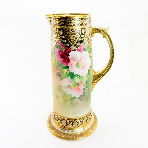 LARGE VINTAGE NIPPON MORIAGE FLORAL