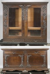 Large vintage or antique two-p