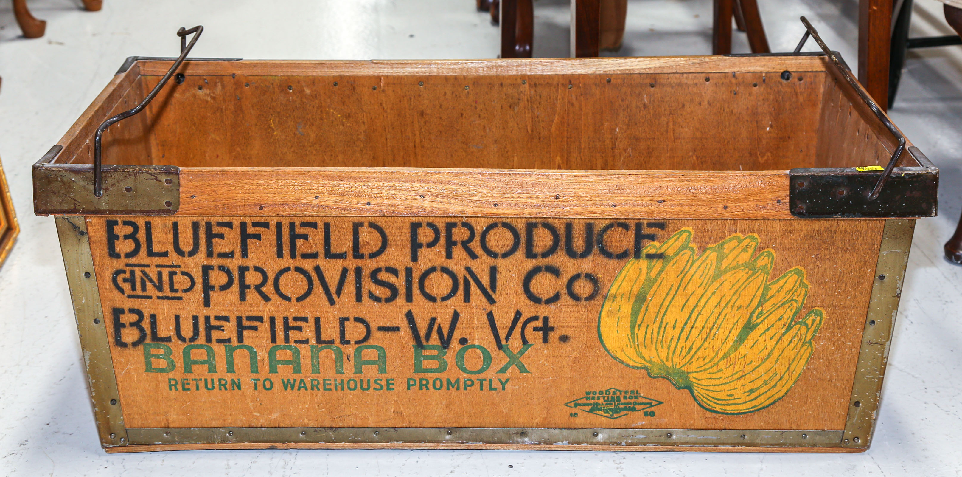 LARGE VINTAGE PRODUCE TRANSIT BIN