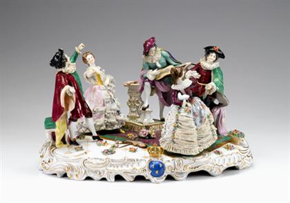 Large Volkstedt porcelain figure