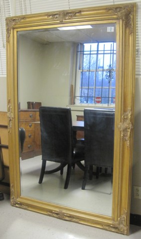 LARGE WALL MIRROR of rectangular