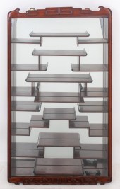 LARGE WALL MOUNTED MAHOGANY CH