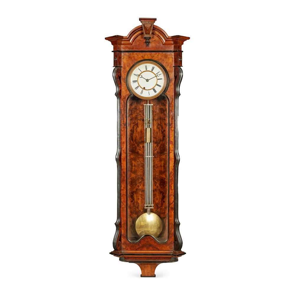 LARGE WALNUT AND EBONISED VIENNA