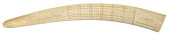 LARGE WALRUS TUSK SCRIMSHAW CR