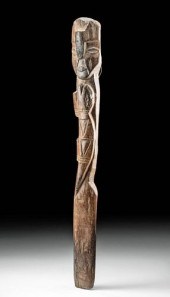 LARGE WARI WOOD STAFF FINIAL W