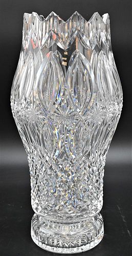 LARGE WATERFORD CRYSTAL VASE,