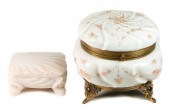 LARGE WAVECREST FOOTED BOX & C