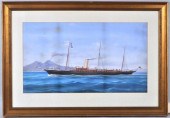 LARGE W/C/P STEAMSHIP, "GIRALD
