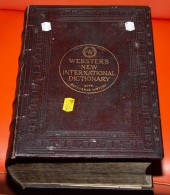 LARGE WEBSTER'S DICTIONARY New