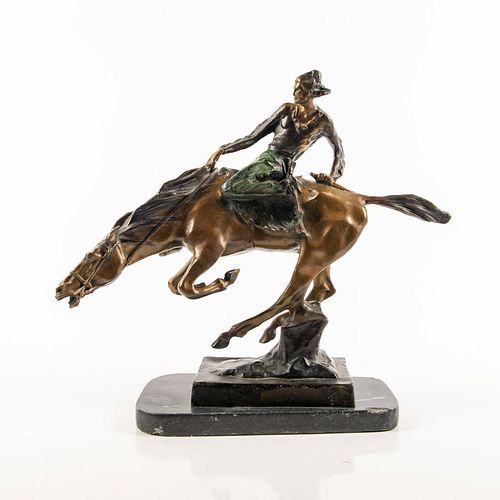 LARGE WESTERN ART BRONZE SCULPTURE,