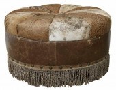 LARGE WESTERN COWHIDE & LEATHE