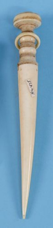 LARGE WHALER MADE WHALE IVORY