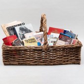 LARGE WICKER BASKET WITH MISCE
