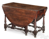 LARGE WILLIAM AND MARY WALNUT