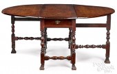 LARGE WILLIAM AND MARY WALNUT