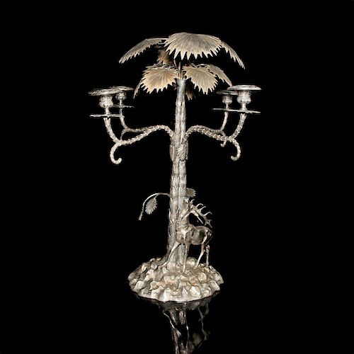 LARGE WMF SILVERED BRONZE