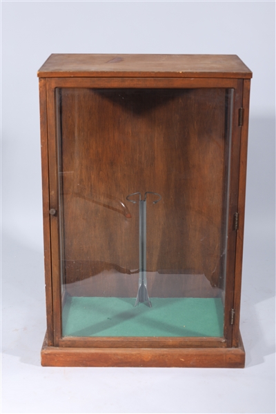Large wood and glass display case