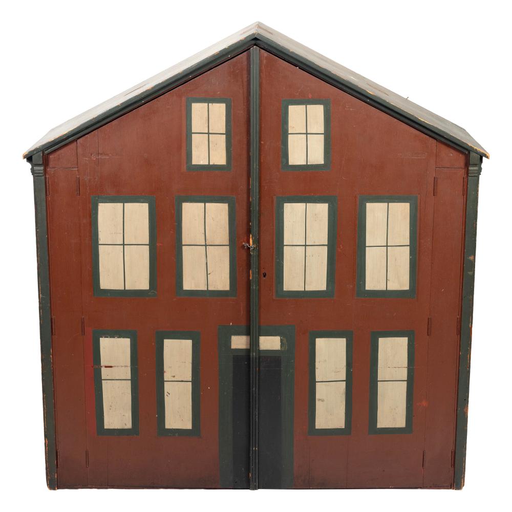 LARGE WOODEN DOLLHOUSE EARLY 20TH