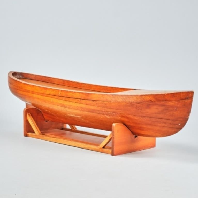 LARGE WOODEN HULL MODELMade for a