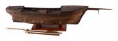LARGE WOODEN POND MODEL 19TH C