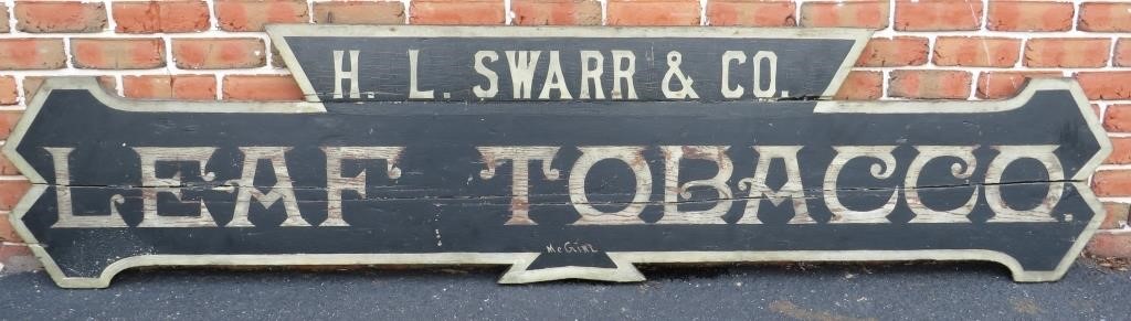 LARGE WOODEN TRADE ADVERTISING SIGN