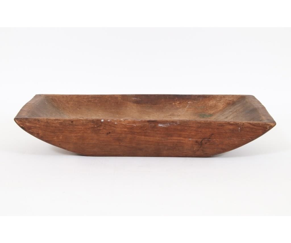 Large wooden trencher, 19th c.