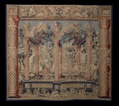 Large Wool and Silk Tapestry P