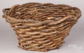 LARGE WOVEN STICK BASKETLarge