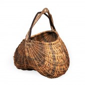 LARGE WOVEN WOODEN SPLINT DOUB