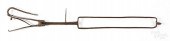 LARGE WROUGHT IRON EMBER TONGS