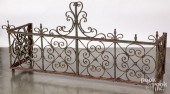 LARGE WROUGHT IRON FIRE FENDER