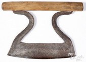 LARGE WROUGHT IRON FOOD CHOPPE