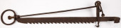 LARGE WROUGHT IRON SAWTOOTH TR