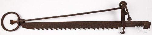 LARGE WROUGHT IRON SAWTOOTH