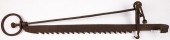 LARGE WROUGHT IRON SAWTOOTH TR