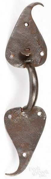 LARGE WROUGHT IRON THUMB LATCH