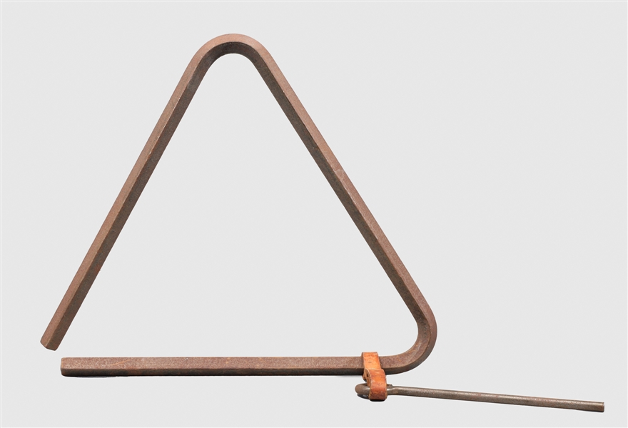 Large wrought iron triangle