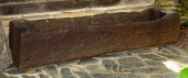 Large yellow pine log trough,