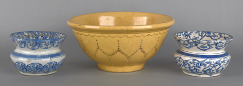 Large yelloware mixed bowl 6 1/2"