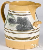 LARGE YELLOWWARE PITCHERLarge