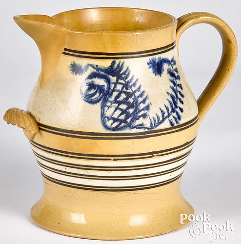 LARGE YELLOWWARE PITCHERLarge