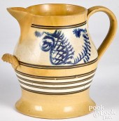 LARGE YELLOWWARE PITCHERLarge