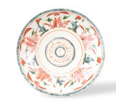LARGE ZHANGZHOU WARE RED & GRE