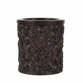 LARGE ZITAN BRUSH POT IN CARVE