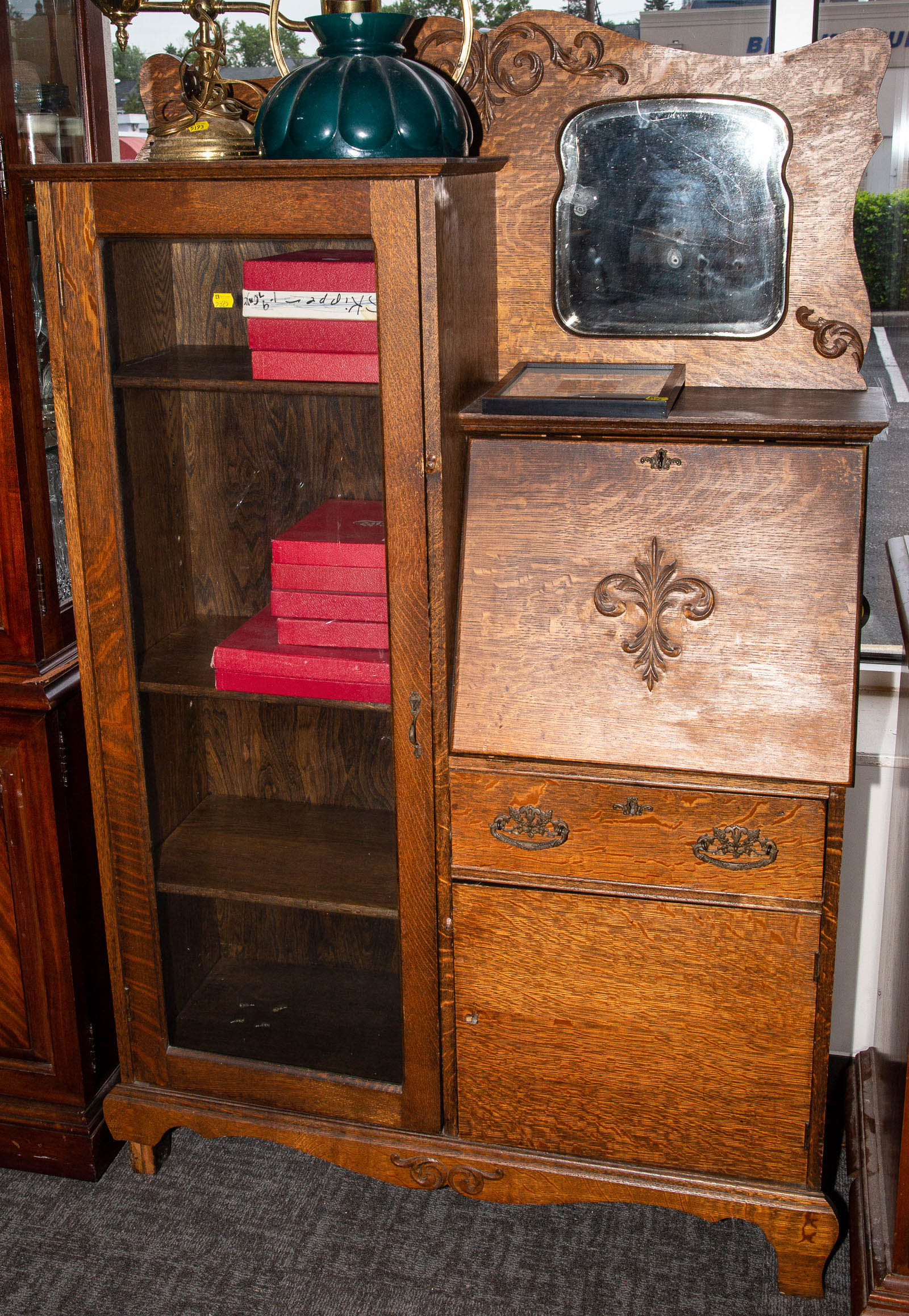 LARKIN STYLE OAK SIDE-BY-SIDE