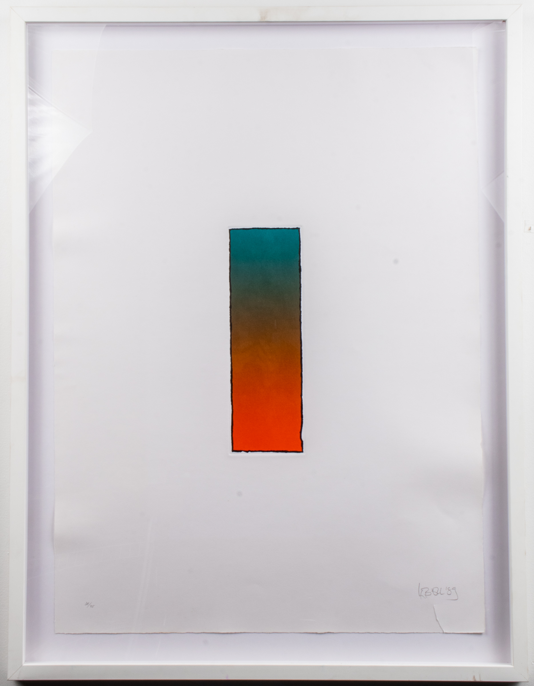 LARRY BELL UNTITLED ETCHING ON
