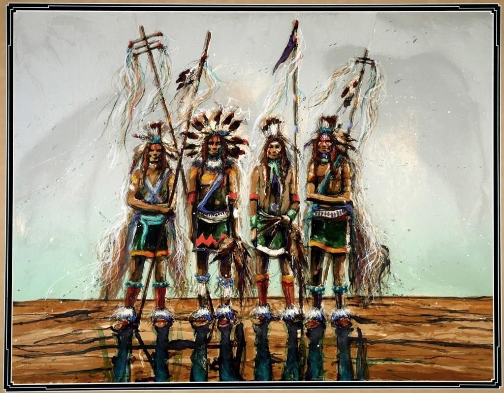 LARRY FODOR, LITHOGRAPH OF NATIVE