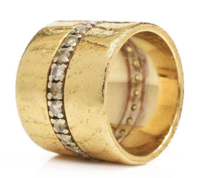LARRY GOLSH (B1942) 14KT GOLD &