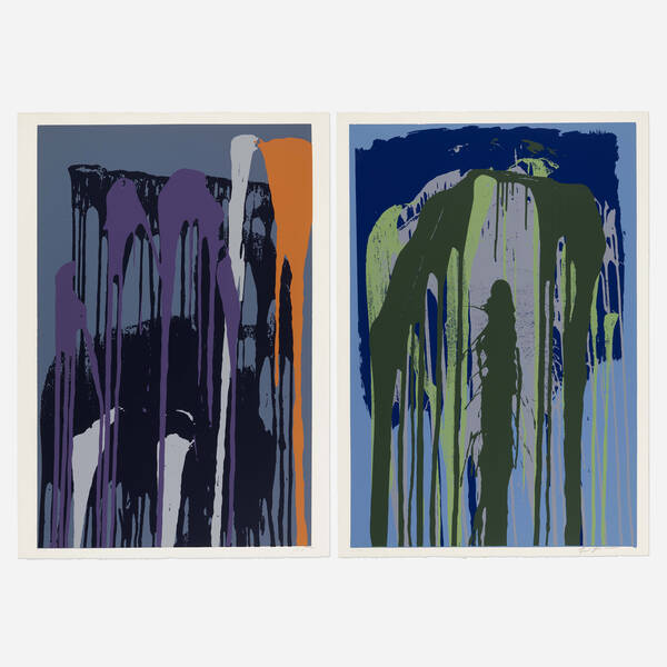 Larry Poons b.1937. Untitled (two