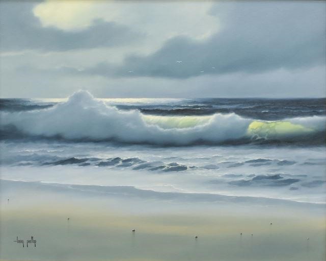 LARRY PRELLOP (TEXAS, B.1949) OCEAN